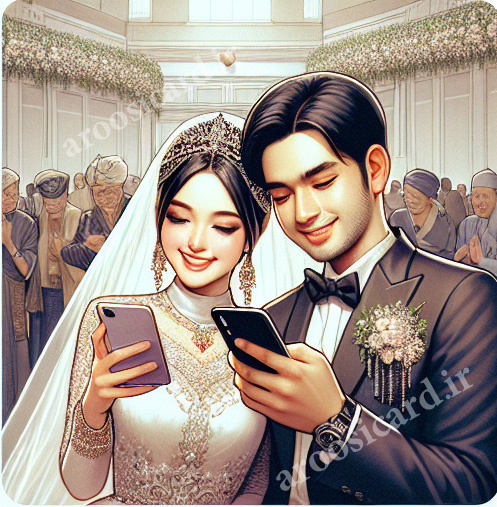 بررسی نقش گوشی های هوشمند در دعوت مهمان ها به جشن عروسی و تغییراتی که در روند مراسم عروسی ایجاد می کند