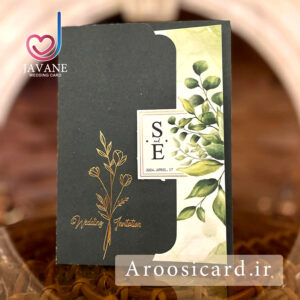 کارت عروسی کد M91 طرح کارت مونتاژ شده
