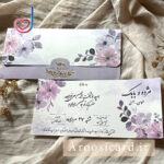 کارت عروسی کد M93 طرح کارت و لایی مونتاژ شده
