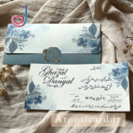 کارت عروسی کد M96 طرح کارت و لایی مونتاژ شده