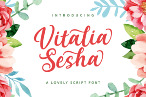 font vitalia sesha