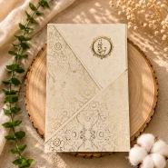 کارت عروسی اقتصادی کرم طلایی