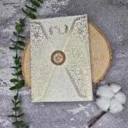 کارت عروسی ساده و شیک طلایی