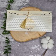 کارت عروسی کرم طلایی