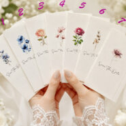 کارت عروسی مینیمال مدل Floral Save The Date Collection