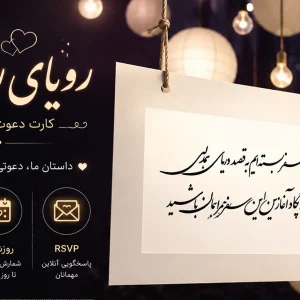 کارت دعوت دیجیتال «رویای روشن»