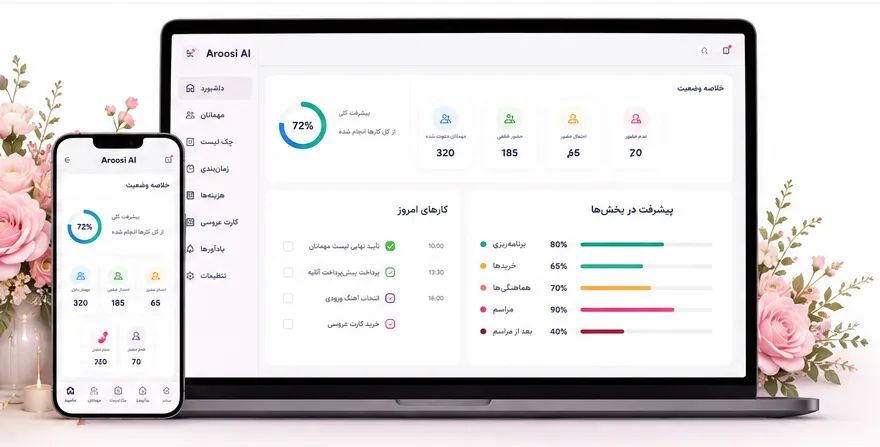 مدیریت هوشمند مراسم عروسی