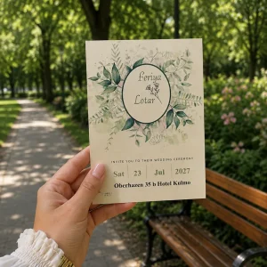 کارت عروسی مهتاب برگه تکی مخصوص کارت ولکام⭐